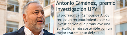 Antonio Giménez, premio Investigación UPV